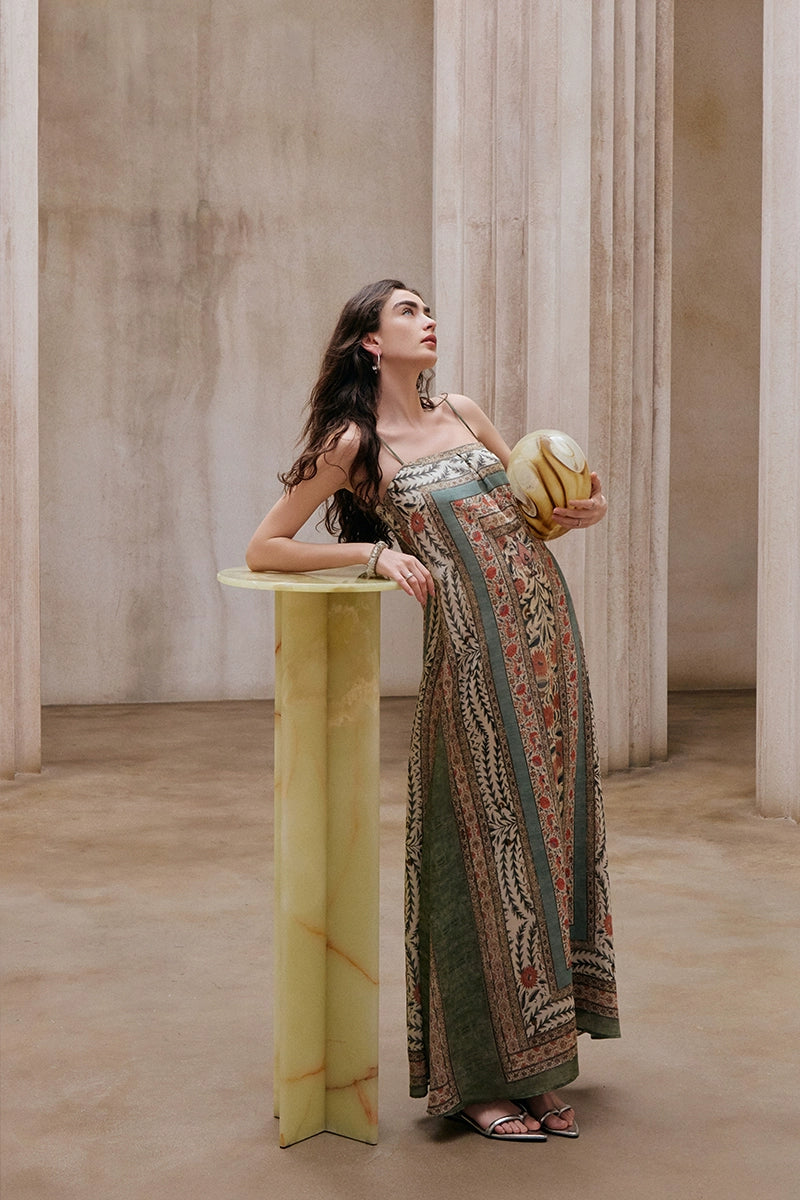 Slack Bohemian Vacation Suspender Dress