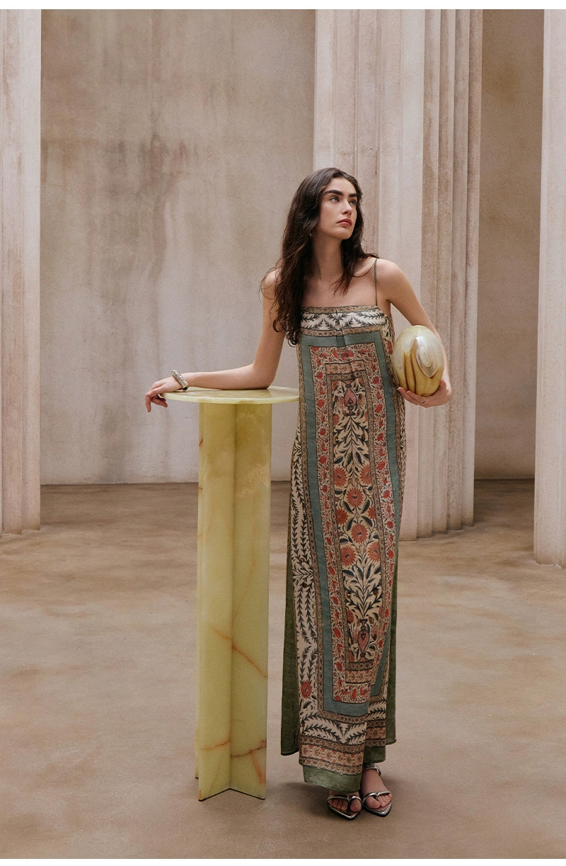 Slack Bohemian Vacation Suspender Dress