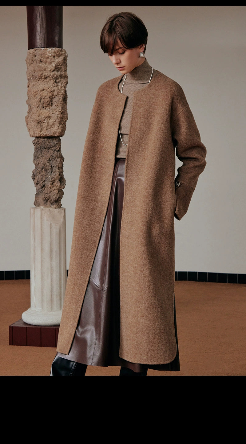 Alpaca Wool Double-sided Woolen Winter Coat