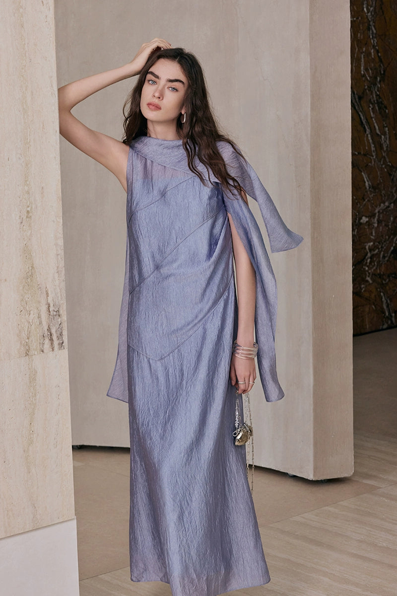 Actate Sleeveless Dress With Ribbons