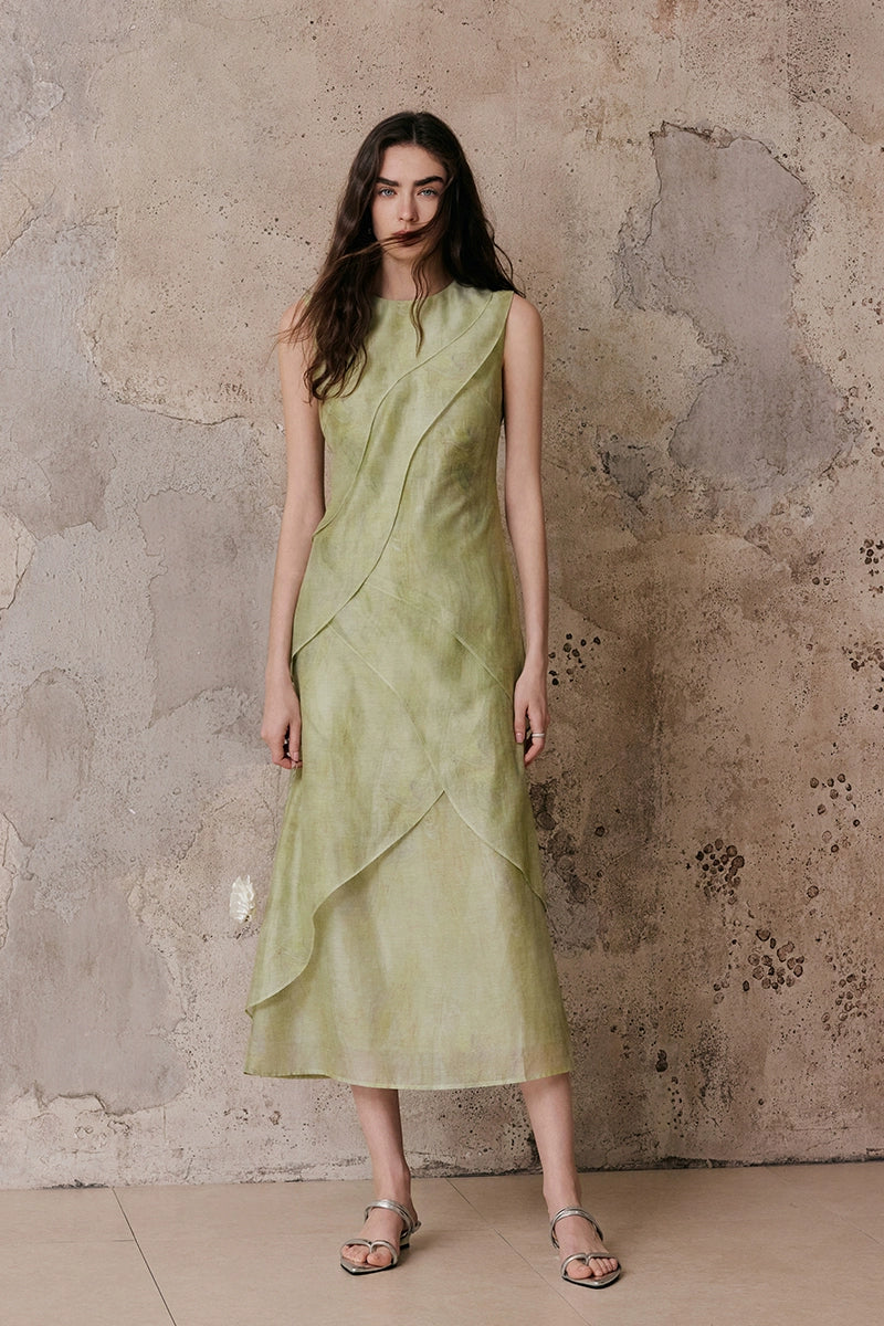 Layered Sleeveless Slim Dress